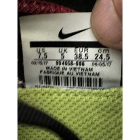 Nike Free TR Flyknit Training Shoes Sneakers Pink Black Running Women's Size 7.5 - Picture 8 of 10